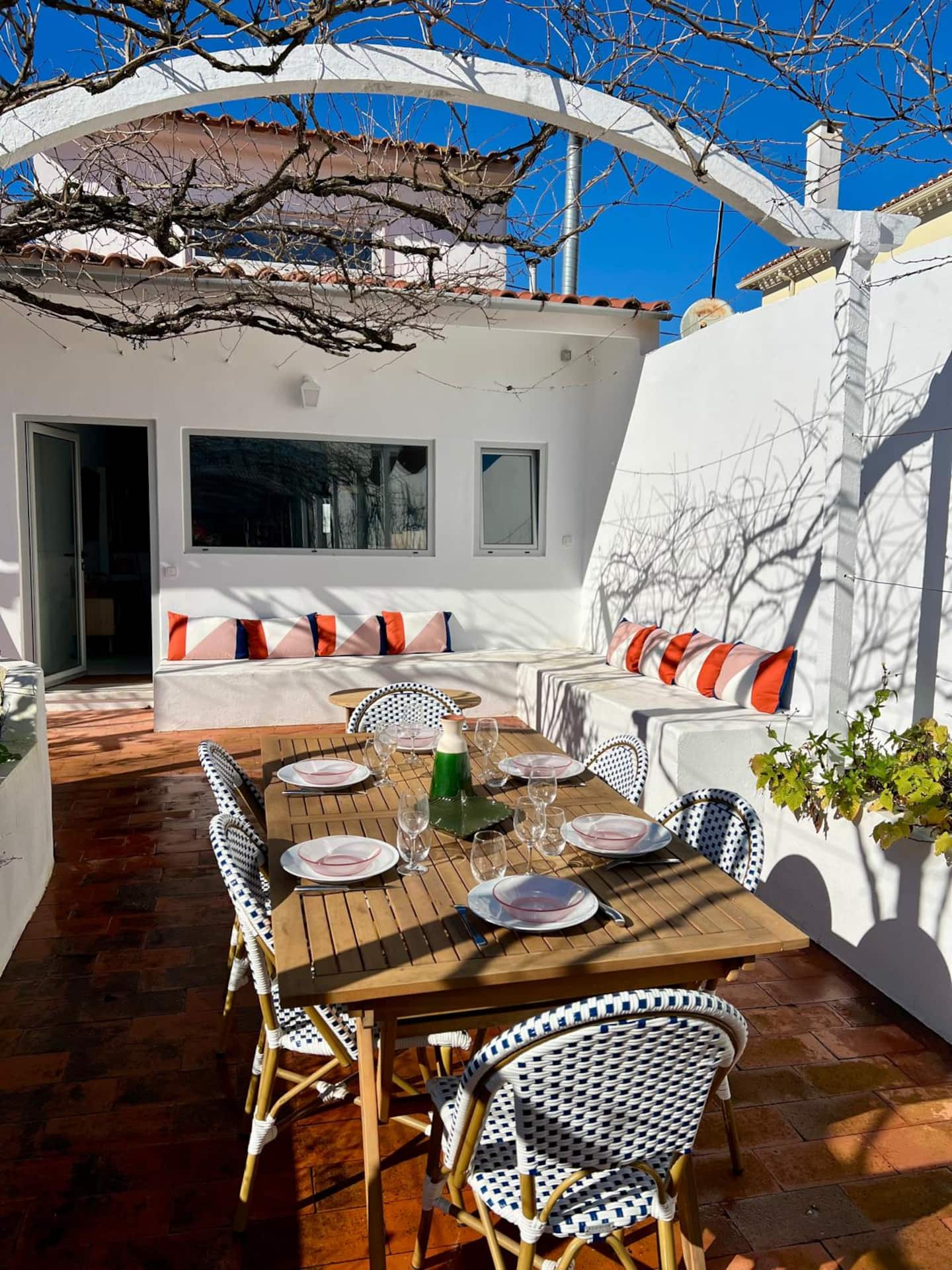 Patio sous la pergola